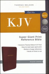 KJV -  Reference Bible Super Giant Print, Burgundy, Indexed